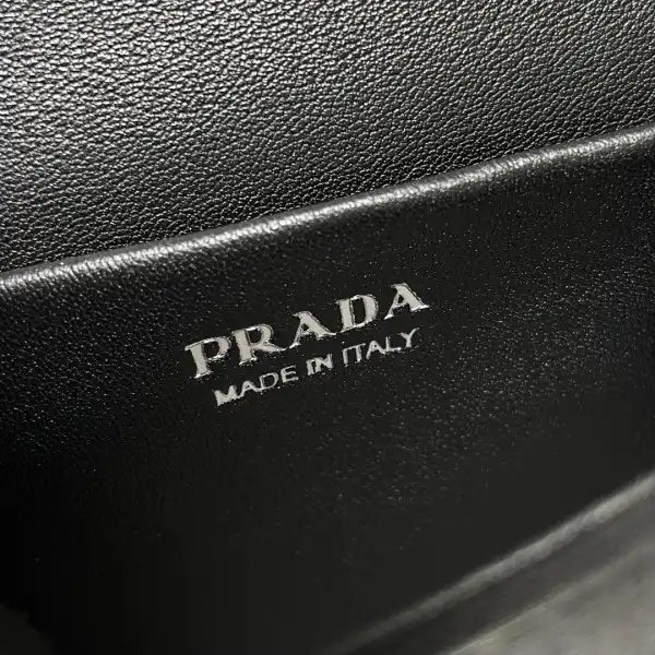 PRADA Cardholder with shoulder strap and crystals