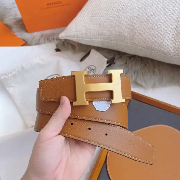 Bagsoffer HERMES BELT-SILVER GOLD