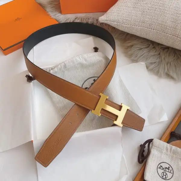 Bagsoffer HERMES BELT-SILVER GOLD