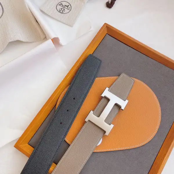 HERMES BELT-SILVER GOLD