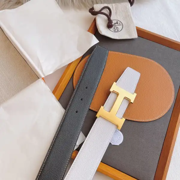 First bag ru HERMES BELT-SILVER GOLD