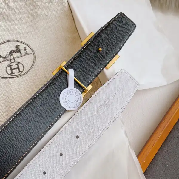 First bag ru HERMES BELT-SILVER GOLD