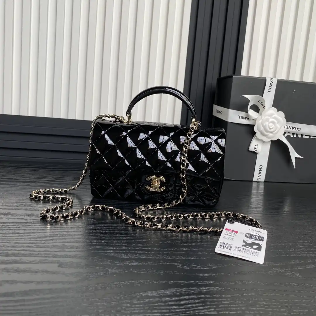 CHANEL Mini CHANELassic Handbag With Top Handle