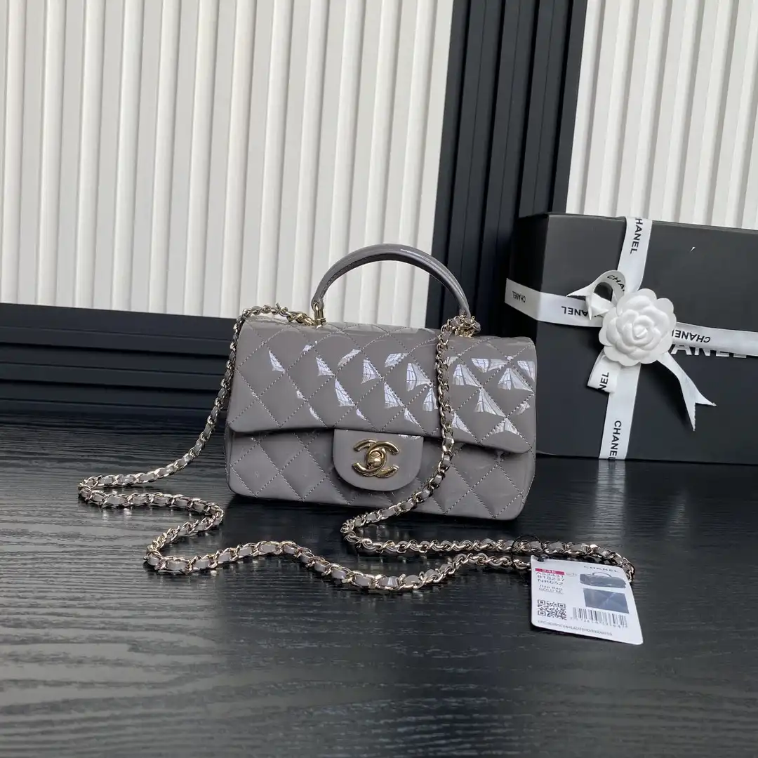 CHANEL Mini CHANELassic Handbag With Top Handle