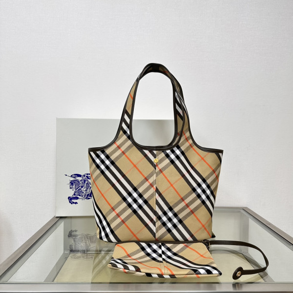 HOT SALE BURBERRY Medium Check Tote bag-41*14*26CM