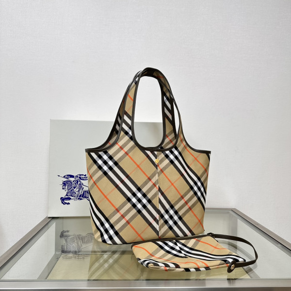 HOT SALE BURBERRY Medium Check Tote bag-41*14*26CM