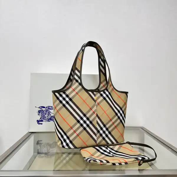 BURBERRY Medium Check Tote bag-41*14*26CM