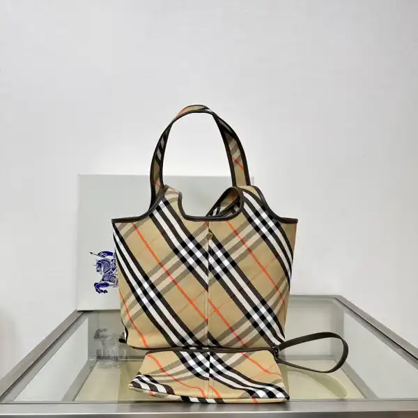 BURBERRY Medium Check Tote bag-41*14*26CM