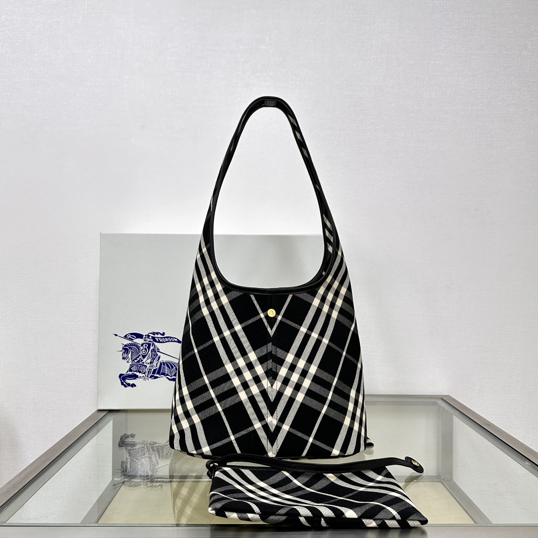 HOT SALE BURBERRY Small Check Shoulder Bag