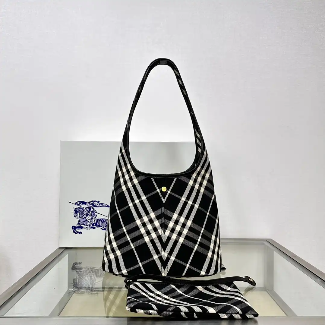 BURBERRY Small Check Shoulder Bag