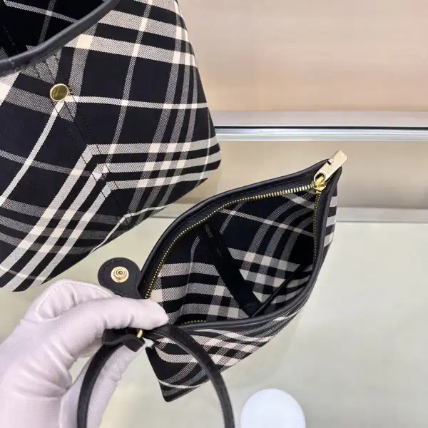 BURBERRY Small Check Shoulder Bag