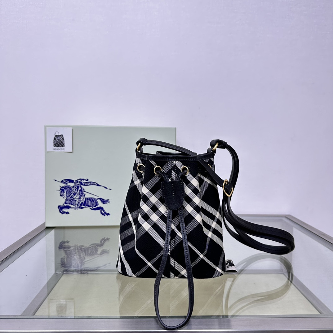 HOT SALE Burberry Mini Check Drawstring Pouch​