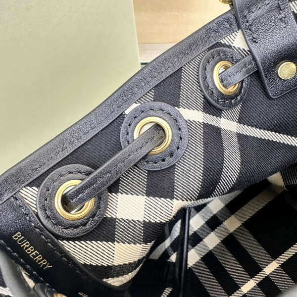 HOT SALE Burberry Mini Check Drawstring Pouch​