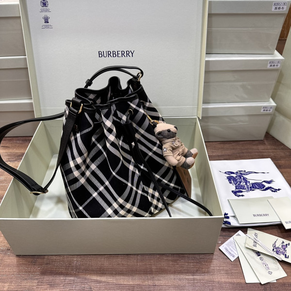 HOT SALE Burberry Medium Check Drawstring Pouch​