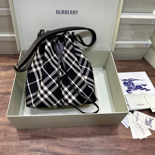 HOT SALE Burberry Medium Check Drawstring Pouch​