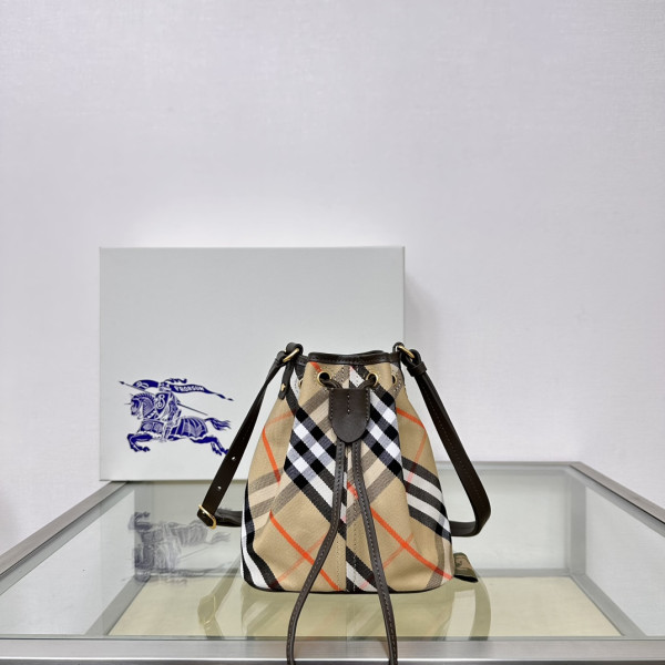 HOT SALE Burberry Mini Check Drawstring Pouch​