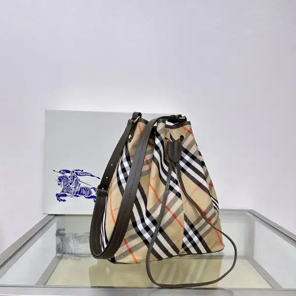 Burberry Medium Check Drawstring Pouch​