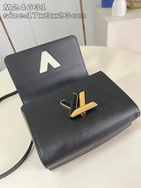 Aaa replica bags LOUIS VUITTON TWIST MM-23*17*9.5CM