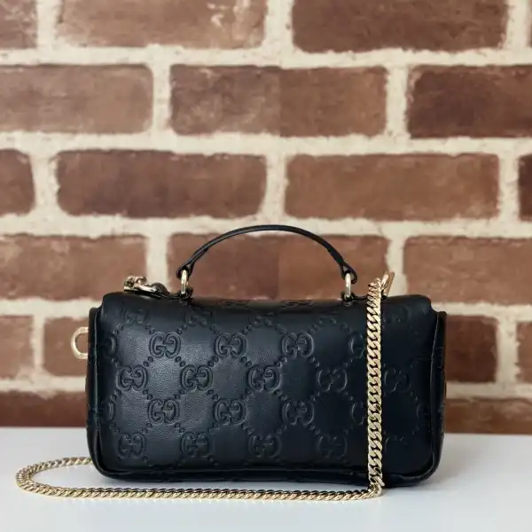 First bag ru GUCCI GG Milano mini top handle bag-21*12.5*4.5CM