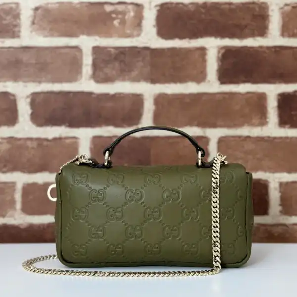 First Bag Ru GUCCI GG Milano mini top handle bag-21*12.5*4.5CM