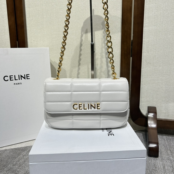 HOT SALE CHAIN SHOULDER BAG MATELASSE MONOCHROME CELIN*