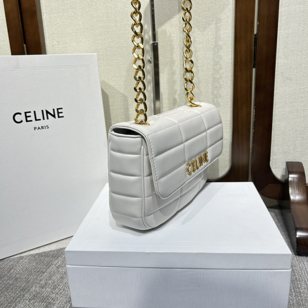 HOT SALE CHAIN SHOULDER BAG MATELASSE MONOCHROME CELIN*