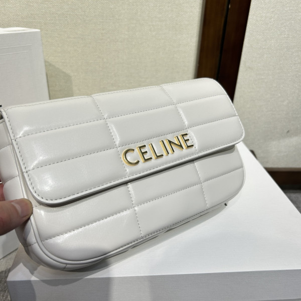 HOT SALE CHAIN SHOULDER BAG MATELASSE MONOCHROME CELIN*