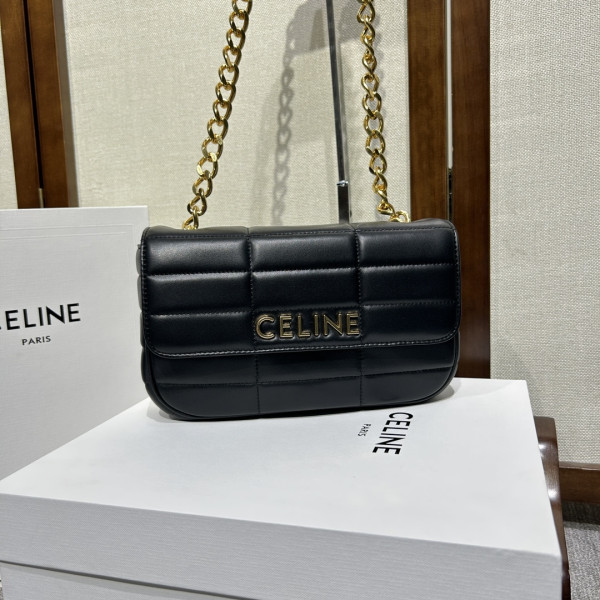 HOT SALE CHAIN SHOULDER BAG MATELASSE MONOCHROME CELIN*