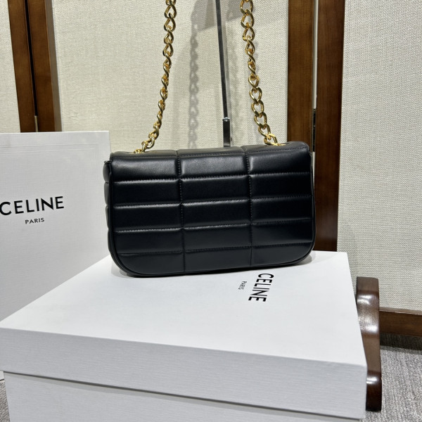 HOT SALE CHAIN SHOULDER BAG MATELASSE MONOCHROME CELIN*