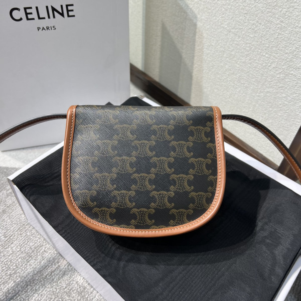 HOT SALE Mini Besace in Triomphe Canvas and calfskin