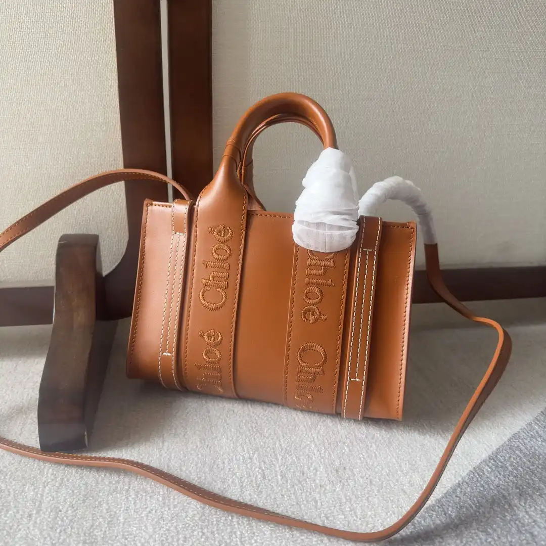 Chloe Mini Woody tote bag-20*14*6cm