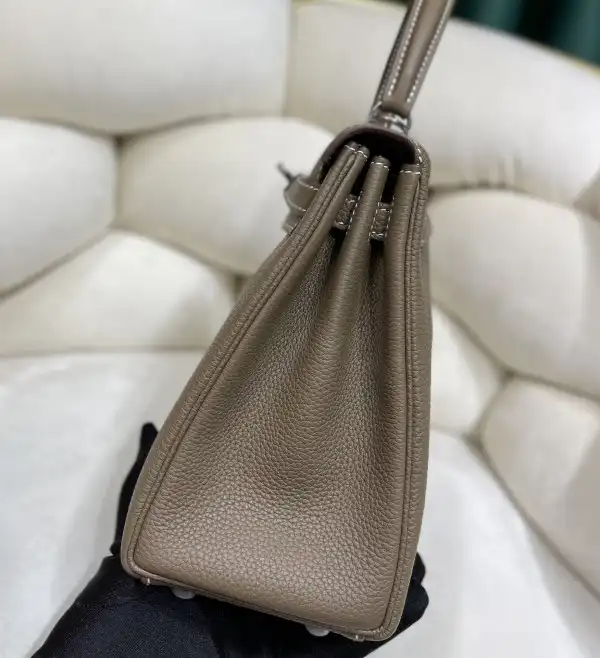 Bagsoffer HERMES KELLY 25CM ALL HANDMADE TOGO LEATHER