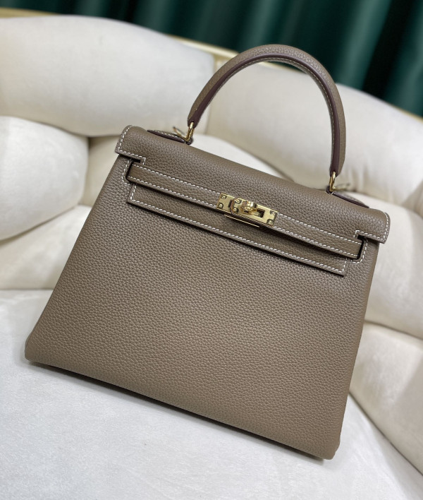 HOT SALE HERMES KELLY 25CM ALL HANDMADE TOGO LEATHER