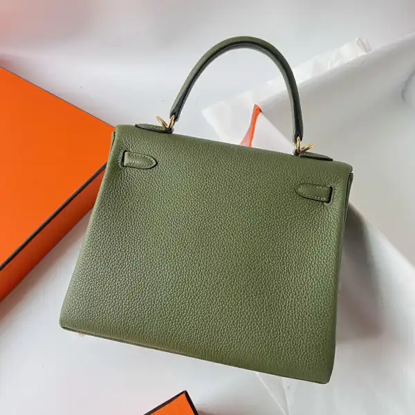 HERMES KELLY 25CM ALL HANDMADE TOGO LEATHER