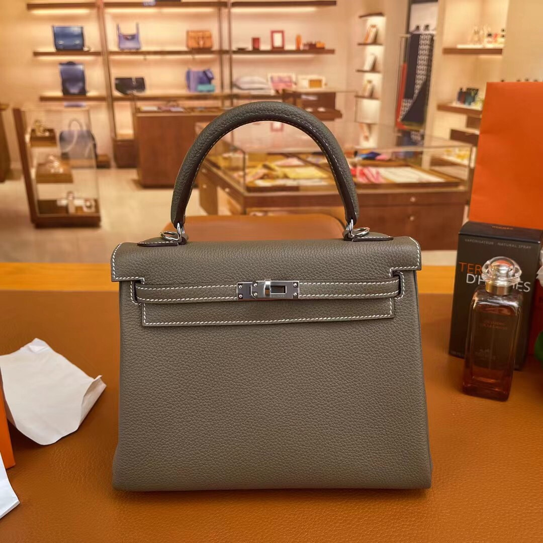 HOT SALE HERMES KELLY 25CM ALL HANDMADE TOGO LEATHER