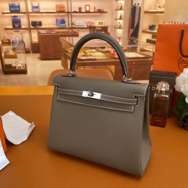 HOT SALE HERMES KELLY 25CM ALL HANDMADE TOGO LEATHER