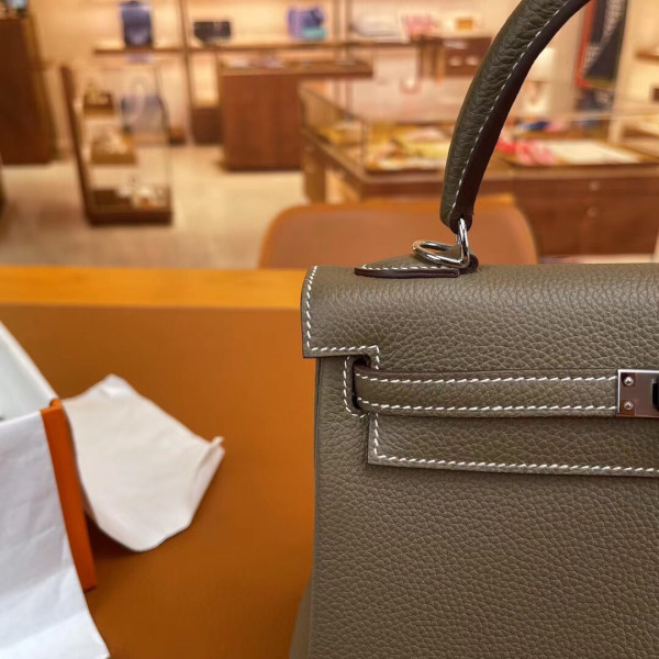 HOT SALE HERMES KELLY 25CM ALL HANDMADE TOGO LEATHER