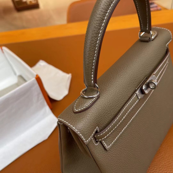 HOT SALE HERMES KELLY 25CM ALL HANDMADE TOGO LEATHER