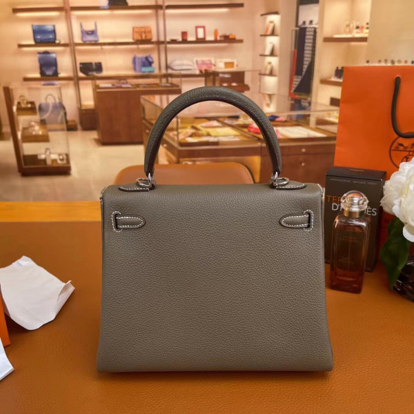 HOT SALE HERMES KELLY 25CM ALL HANDMADE TOGO LEATHER