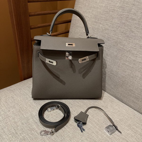 HOT SALE HERMES KELLY 25CM ALL HANDMADE TOGO LEATHER