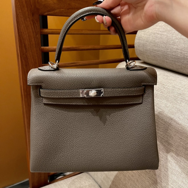 HOT SALE HERMES KELLY 25CM ALL HANDMADE TOGO LEATHER