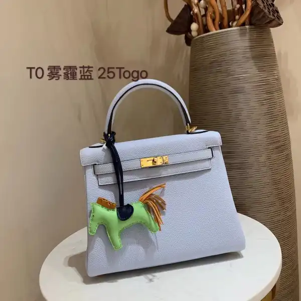 HERMES KELLY 25CM TOGO LEATHER CUSTOMIZED COLORS