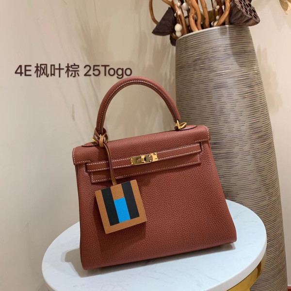 HOT SALE HERMES KELLY 25CM TOGO LEATHER CUSTOMIZED COLORS