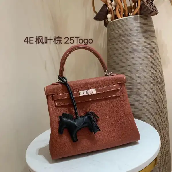 Bagsoffer HERMES KELLY 25CM TOGO LEATHER CUSTOMIZED COLORS