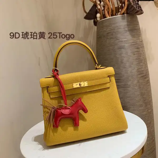 HERMES KELLY 25CM TOGO LEATHER CUSTOMIZED COLORS