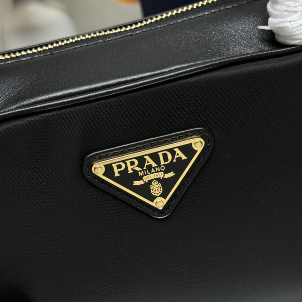 HOT SALE Prada Re-Nylon small top-handle bag with padlock