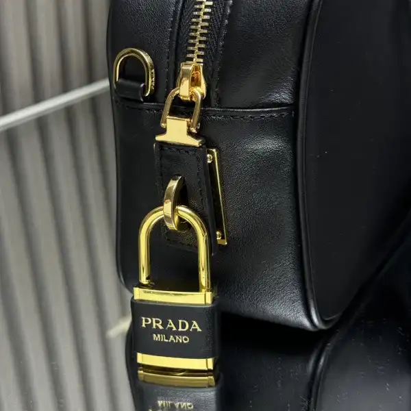 Bagsoffer Prada Re-Nylon small top-handle bag with padlock