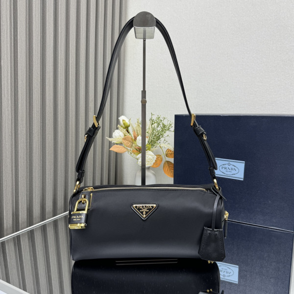 HOT SALE Prada Medium Re-Nylon shoulder bag with padlock