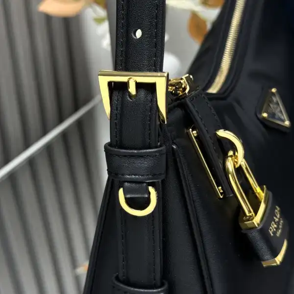 Prada Aimée large Re-Nylon shoulder bag with padlock