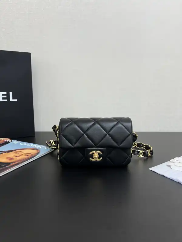 First Bag Ru CHANEL FLAP BAG-12*16*5cm